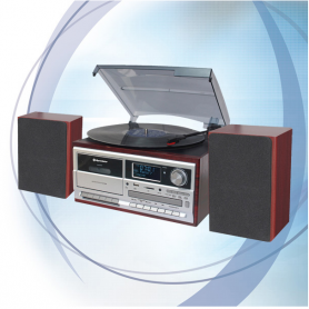 Roadstar HIF-8892D+BT DAB radio met platen-, cassette- en CDspeler