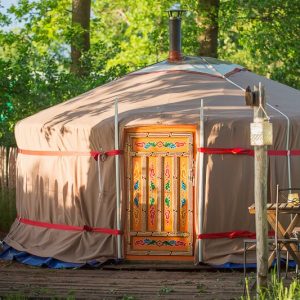 Overnachting in een kleine Yurt te Alphen, Noord-Brabant