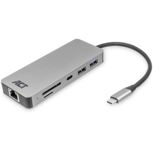 ACT Connectivity USB-C 4K docking station dockingstation USB-C, HDMI, LAN