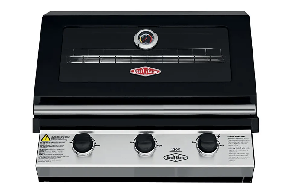 Beefeater | Inbouw BBQ | Discovery 1200E 3 Brander | Zwart 1 Beefeater | Inbouw BBQ | Discovery 1200E 3 Brander | Zwart