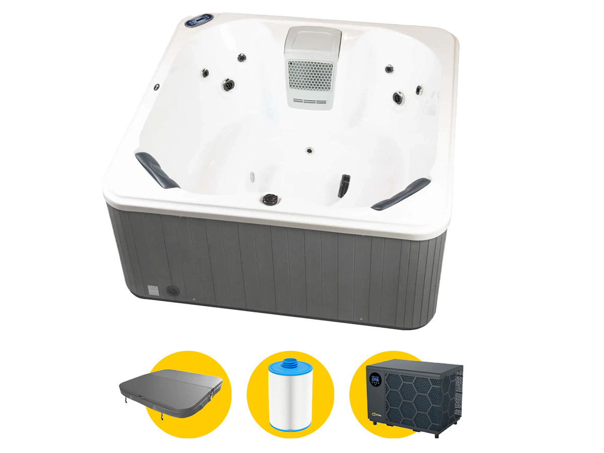 W'eau Skye spa met warmtepomp - 4 persoons 1 W'eau Skye spa met warmtepomp - 4 persoons